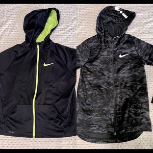 2 Nike Hoodie Zip Up Kids Size XL